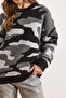 Women's Gray Leopard Pattern Thick Knitwear Sweater Kzk-19001162 - 6