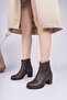 Genuine leather women's daily classic heeled boot dc2514 - 2