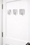 3-Piece Inox Color Hangers - Bathroom, Kitchen, Behind the Door - Self-Adhesive - Double-Sided Tape Without Screws - 5