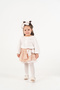Baby Girl & Child Polka Dot Gingham Patterned Stylish Set with Buckle and Pantyhose as a Gift - 3
