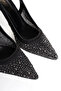 Women's Transparent Stone-Embellished Evening Shoes