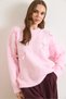 Women's Candy Pink Bow Detailed Ribbon Loose Fit Knitwear Sweater Kzk-19001167 - 3