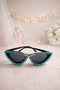 Bride Written Blue Stone Party Glasses Bachelorette Bridal Glasses - 2