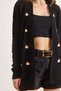 Women's Black Embroidered Openwork Seasonal Knitwear Cardigan Hrk-19000470 - 5