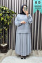 Women's Hijab Clothing Plus Size Crepe Skirt Suit
