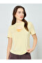 Yellow Graphic Print Round Neck T-Shirt - 3