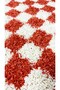Chess Checkerboard Patterned Latex Non-Slip Base Machine Washable 2-Piece Bohemian Bath Mat 60X100 60X50 - 6