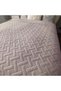Bedspread with braided pattern, Polyester, 240x260cm, Pink
