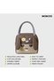 Cute Happy Lunch Bags Small Cooler Bag Leak Proof Lunch Tote Hand bag Aluminum Foil And Water Proof - 4