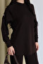 Shoulder Snap Detailed Crew Neck Oversize Modal Hijab Set 3168 - 2