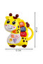 -Baby Musical Giraffe Toy for Early Learning - Green/Yellow - 8