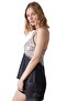 Combed Cotton Mood Women's Black Shorts Set 2041 - 3