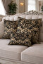 Lalezar Varaklı Cushion Cover Black-Gold 43X43 cm - 2
