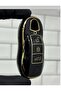 Lux 1. Quality Porsche Cayenne Panamera Macan Smart Nano Key Case Cover Black Gold
