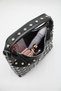 Women's Leather Studded Detailed Zipper Closure Hand, Arm and Shoulder Bag - 3