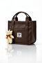 Small Size Women's Hand and Shoulder Bag with Adjustable Strap and Teddy Bear Baguette Bag Crossbody Bag Mini - 2