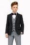Boys Slim Fit Textured Striped Sports Suit Ak195-196 - 3