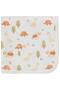 Elephant Turtle Print 80X90 Blanket - Ecru