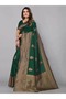 Green Lichi Silk Saree - MAF3041 | Green - 3