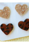Set of 3 - Heart-Shaped Earrings - 3
