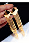 Geometric Tassel Dangle Earrings