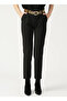 Women's Black Belted Skinny Leg Pants 3027 - 2
