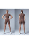 Hidden Zipper High Neck Premium Shorts Jumpsuit Misstl2716 - 3