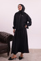 Zipper Detailed Shirt Collar Woven Skirt Hijab Suit 3166 – Special Series - 3