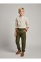 Boy's Pants with Tie Waist and Elastic Cuffs