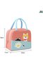 Cute Happy Lunch Bags Small Cooler Bag Leak Proof Lunch Tote Hand bag Aluminum Foil And Water Proof - 3