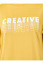 Yellow Round Neck Oversized T-Shirt - 3