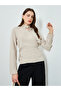 Khaki Wrap Top with Tie-Waist Detail
