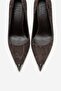 Carlas Brown Patterned Women's Heeled Shoes - 2