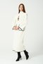 Hatunatila Crochet Knitwear Dress with Necklace and Belt 5106 White - 3
