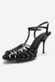 Pasion Black Patent Leather Women's Heeled Shoes - 6