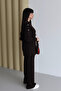 Shoulder Snap Detailed Crew Neck Oversize Modal Hijab Set 3168 - 7