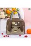 Cute Happy Lunch Bags Small Cooler Bag Leak Proof Lunch Tote Hand bag Aluminum Foil And Water Proof - 5