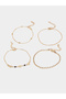 Pack of 4 - Embellished Chain Anklet - 2