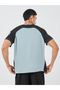 Color Block Panelled Ultra Stretch Oversized T-Shirt - 4
