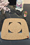 Beige Decorative Patterned Single Supla Handmade Stylish Table Coffee Table Presentation - 3