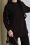 Shoulder Snap Detailed Crew Neck Oversize Modal Hijab Set 3168 - 6