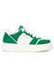 Men's High-Sole Green-White Shoes Double Color Series