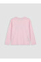 Giyçık Store Pink Crew Neck Printed Girls' Pajama Set - 3