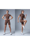 Hidden Zipper High Neck Premium Shorts Jumpsuit Misstl2716