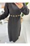 Star Belt Detail Boydan Dress - 5