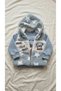 Baby Embroidered Hooded Vest, Sweatshirt and Pants 3-Piece Cotton Winter Set - 3