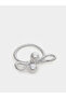 Set of 10 - Silver Pearl Hair Tie - 2