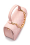 Gold Chain Charm Detailed Isabella Women's Crossbody Bag Powder - 3