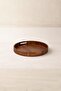 Acacia Wood Round Presentation Tray 30.5 cm Stylish Decorative for Serving Coffee and Breakfast