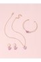 Set of 3 - Butterfly Necklace, Bangle and Earrings